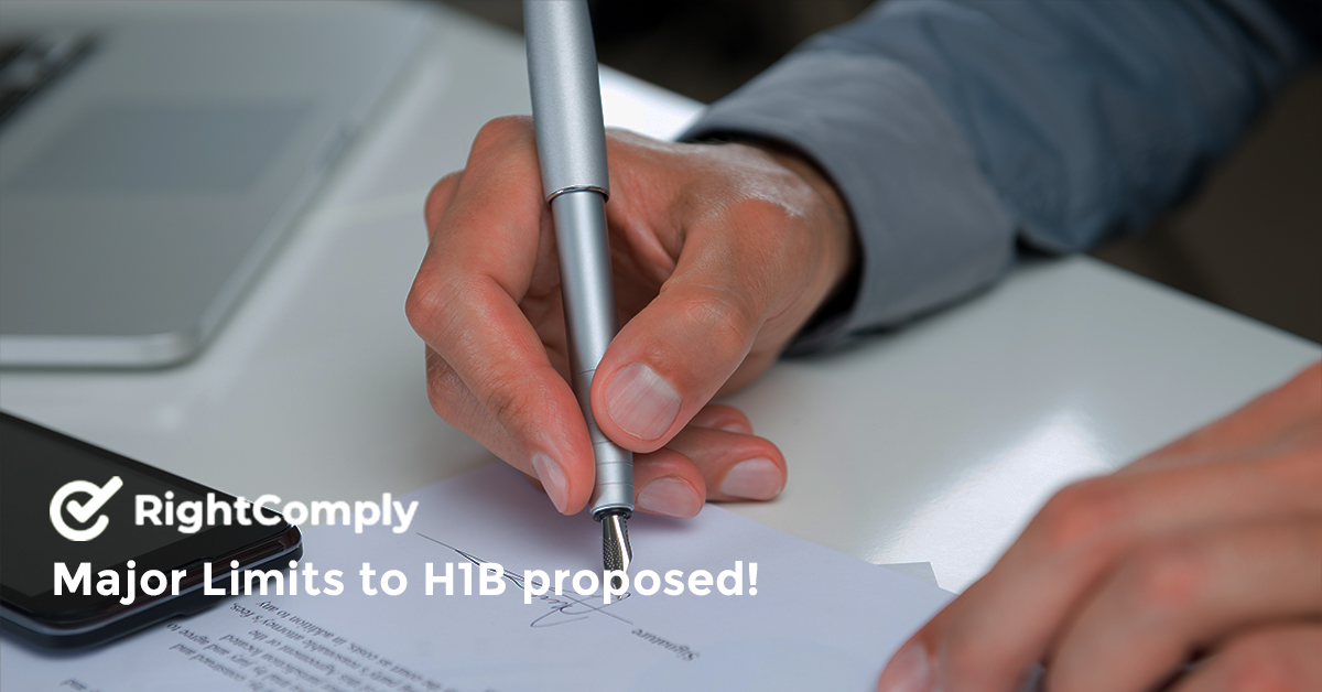 Major Limits to H1B proposed!