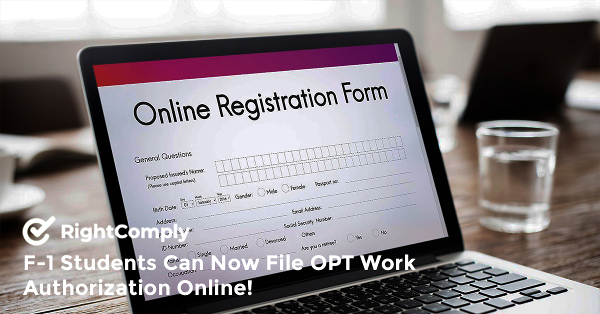 F-1 Students Can Now File OPT Work Authorization Online!